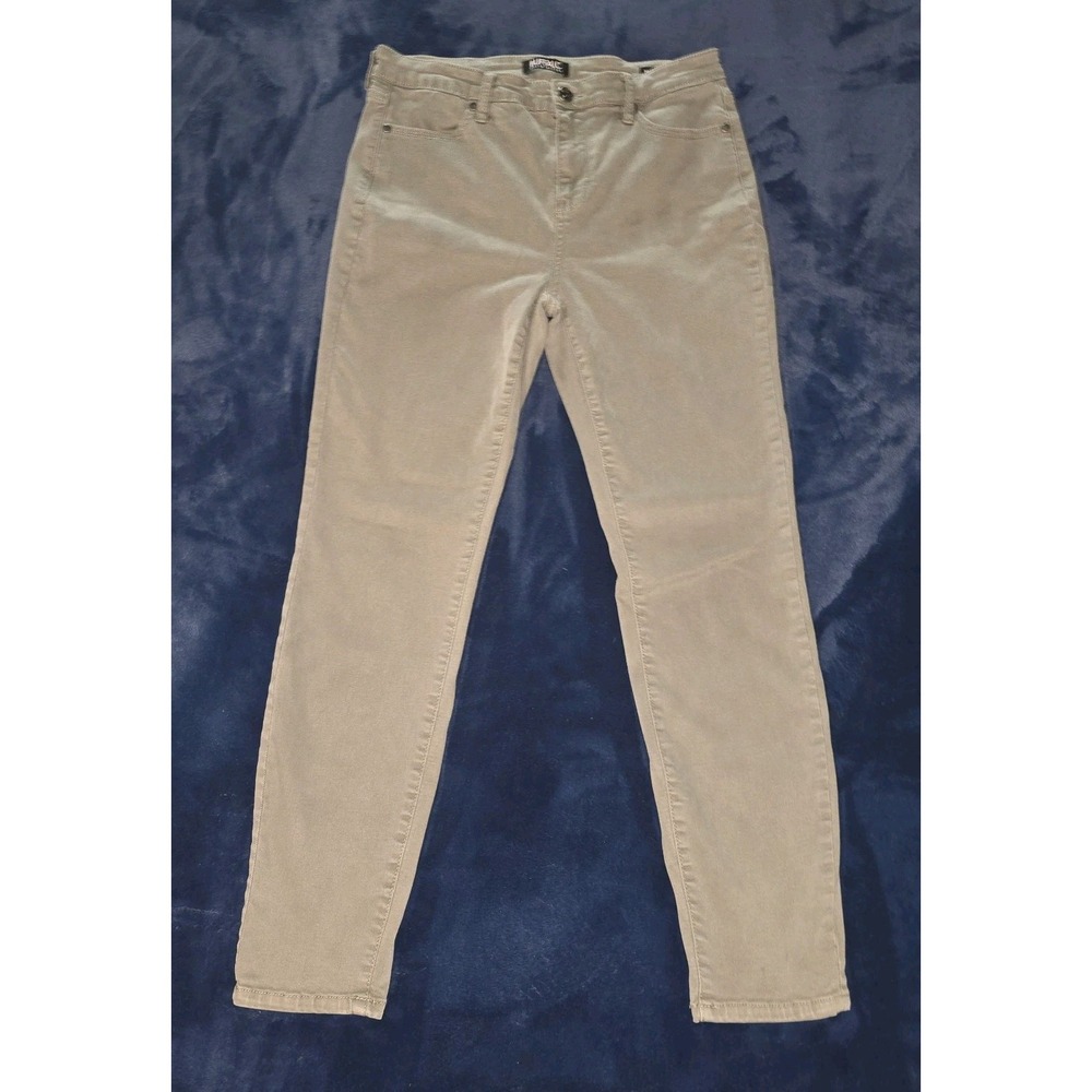 Buffalo David Bitton Hanna Skinny Jeans Olive Green High Rise Stretch 6/28